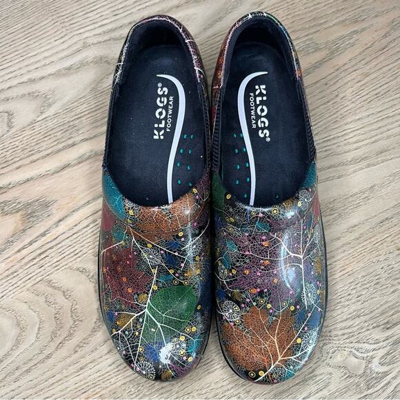 NWOT Klogs Portland Woodland Patent Leather Clog Slip Resistant Shoe Women’s 9 - Picture 6 of 10